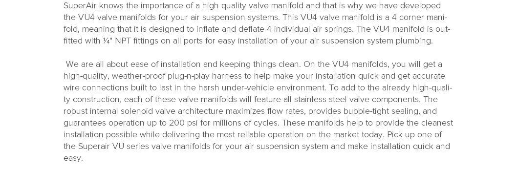 Vu4 4-Corner Air Lift Type Valve