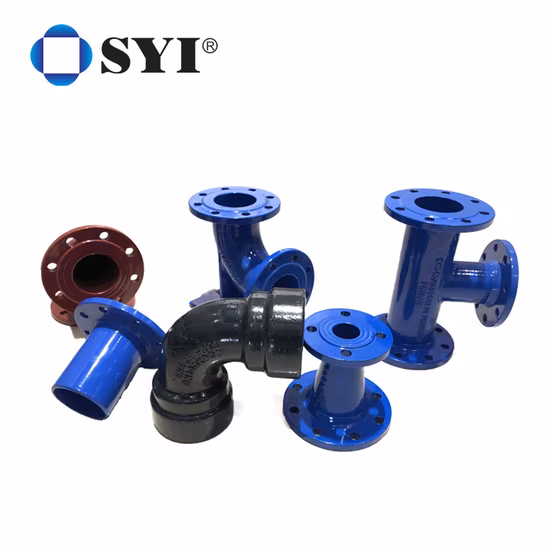 Syi ISO 2531 FR 545 FR598 Awwa C110 Raccords de tuyauterie à bride en fonte ductile pour canalisation d'eau