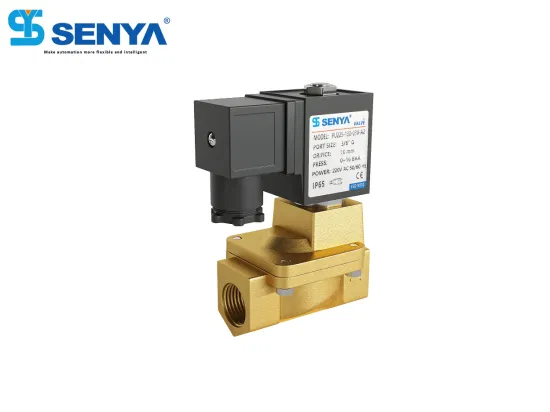 Senya pneumatique 1/4 pouces NPT 12 V/24 V/110 V/220 V électrovanne électrique en laiton PU225